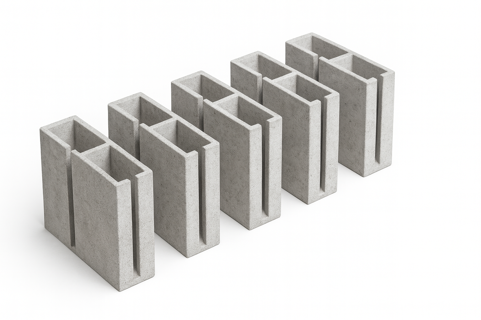 bloco com aplicação de ressonador de helmhotlz