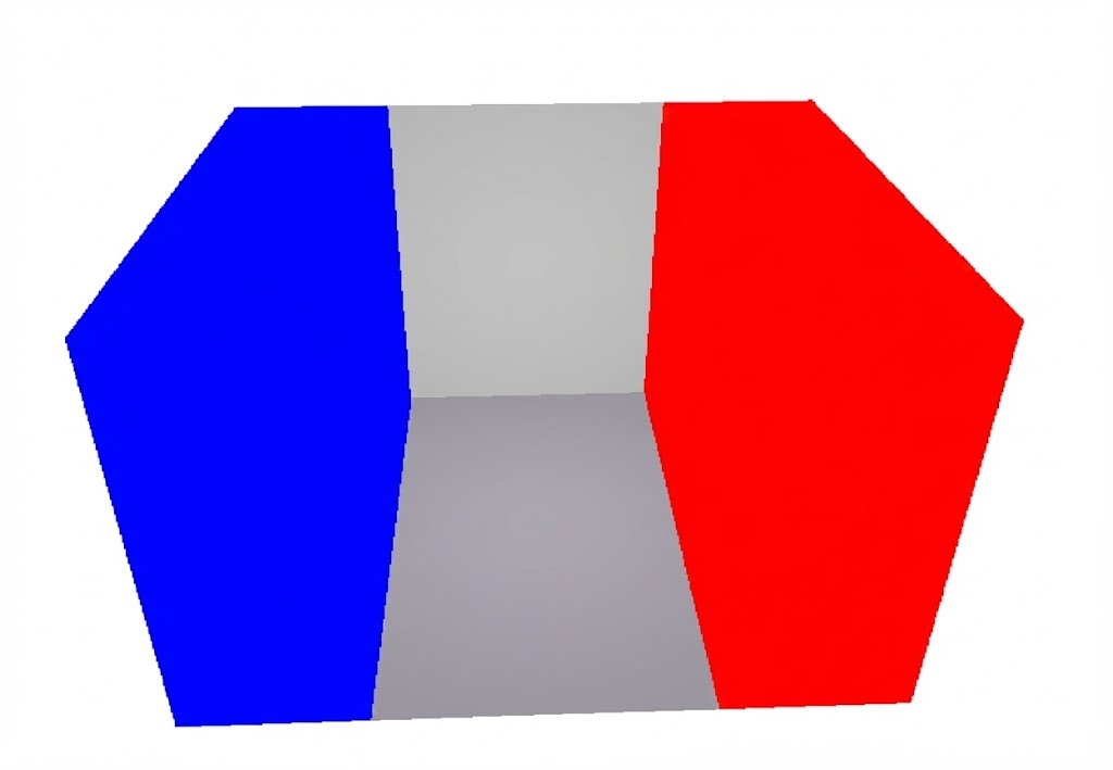 Formação de modo acústico axial mostrando distribuição de pressão sonora entre paredes paralelas